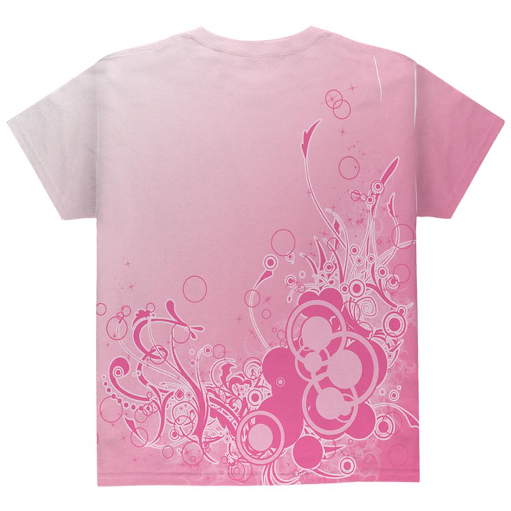 Pink Ombre Day Dream All Over Youth T Shirt Youth T-Shirts Old Glory