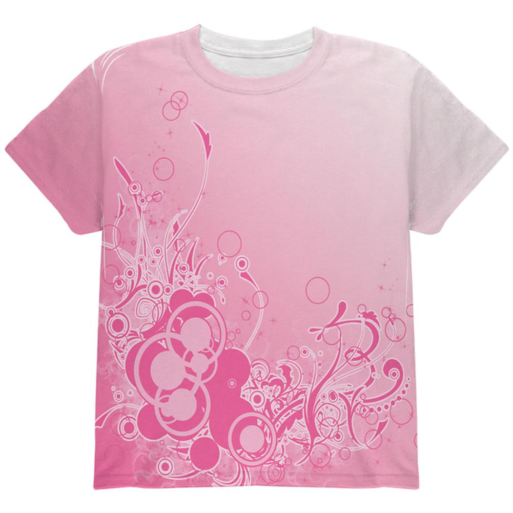 Pink Ombre Day Dream All Over Youth T Shirt Youth T-Shirts Old Glory LG Multi