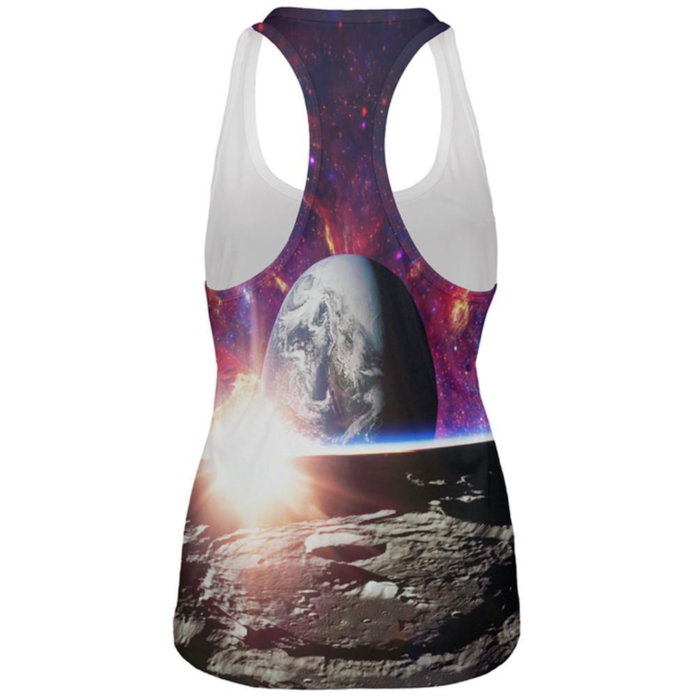 Explore The Infinity Of Space All Over Womens Work Out Tank Top Women's Tank Tops Old Glory