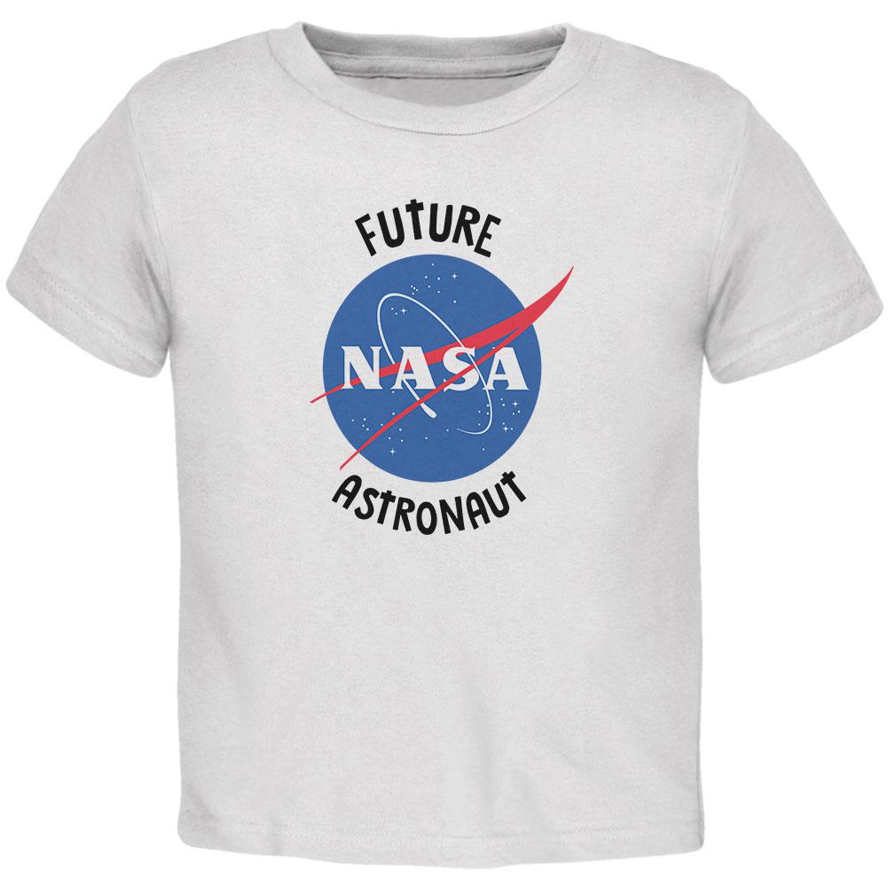 Future NASA Space Astronaut Baby Crewneck T Shirt Infant T-Shirts NASA 12MO White