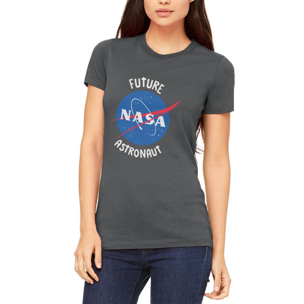 Future NASA Space Astronaut Juniors Soft T Shirt Juniors T-Shirts NASA LG Grey