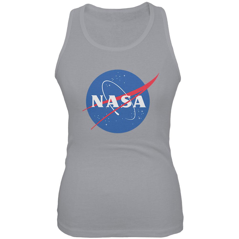 NASA Logo Juniors Soft Tank Top Juniors Tank Tops NASA 2XL Grey