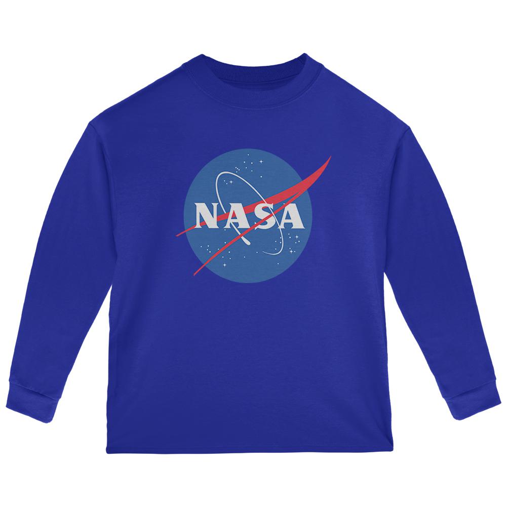 NASA Logo Toddler Long Sleeve T Shirt Toddler Long Sleeves NASA 2T Blue