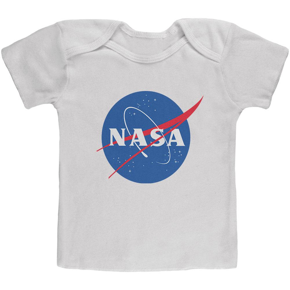 NASA Logo Baby T Shirt Infant T-Shirts NASA 12MO White