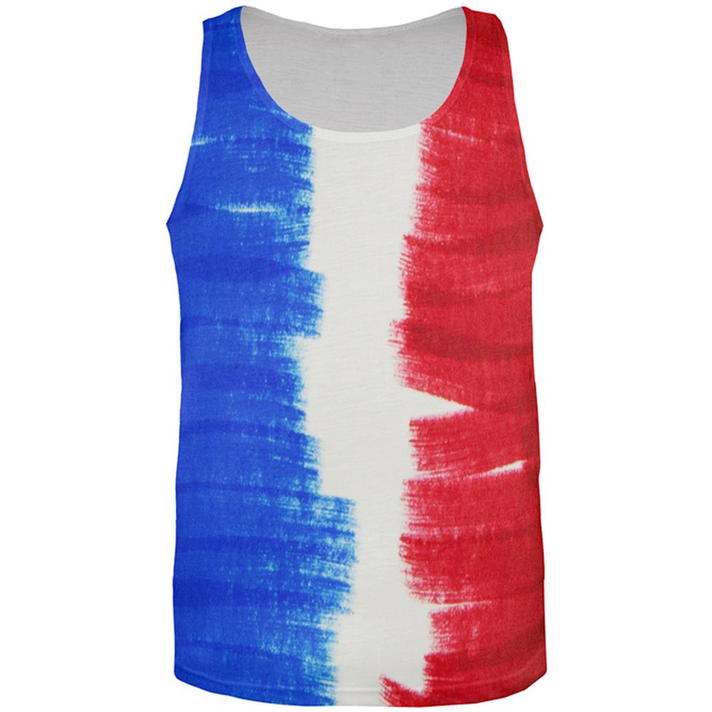 Color Me French All Over Mens Tank Top Men's Tank Tops Old Glory 2XL Multi