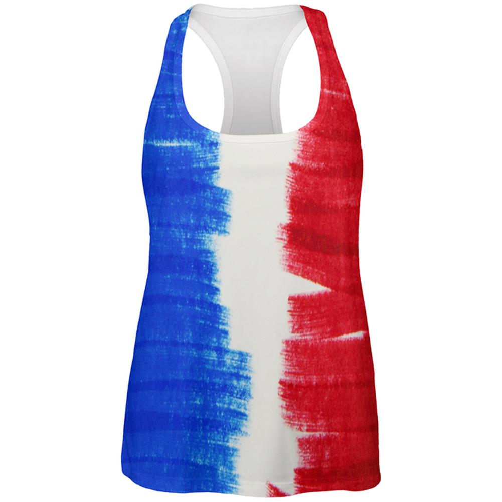 Color Me French All Over Womens Work Out Tank Top Women's Tank Tops Old Glory 2XL Multi