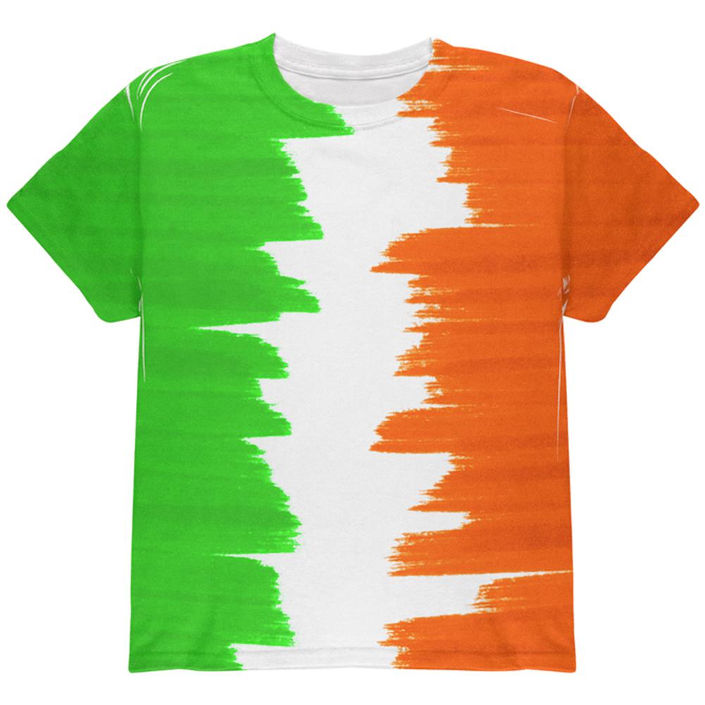 St Patrick's Day Color Me Irish All Over Youth T Shirt Youth T-Shirts Old Glory LG Multi