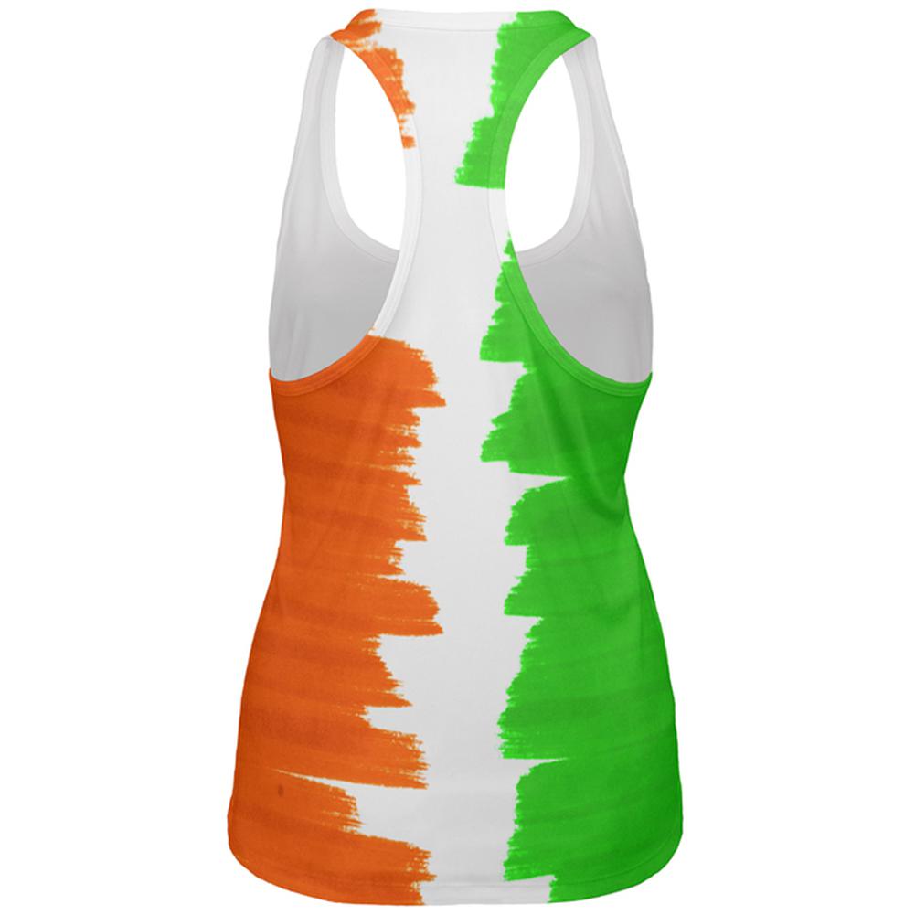 St Patrick's Day Color Me Irish All Over Womens Work Out Tank Top Women's Tank Tops Old Glory