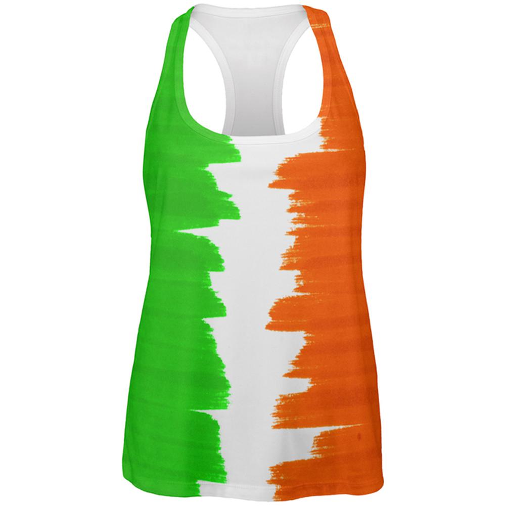 St Patrick's Day Color Me Irish All Over Womens Work Out Tank Top Women's Tank Tops Old Glory 2XL Multi