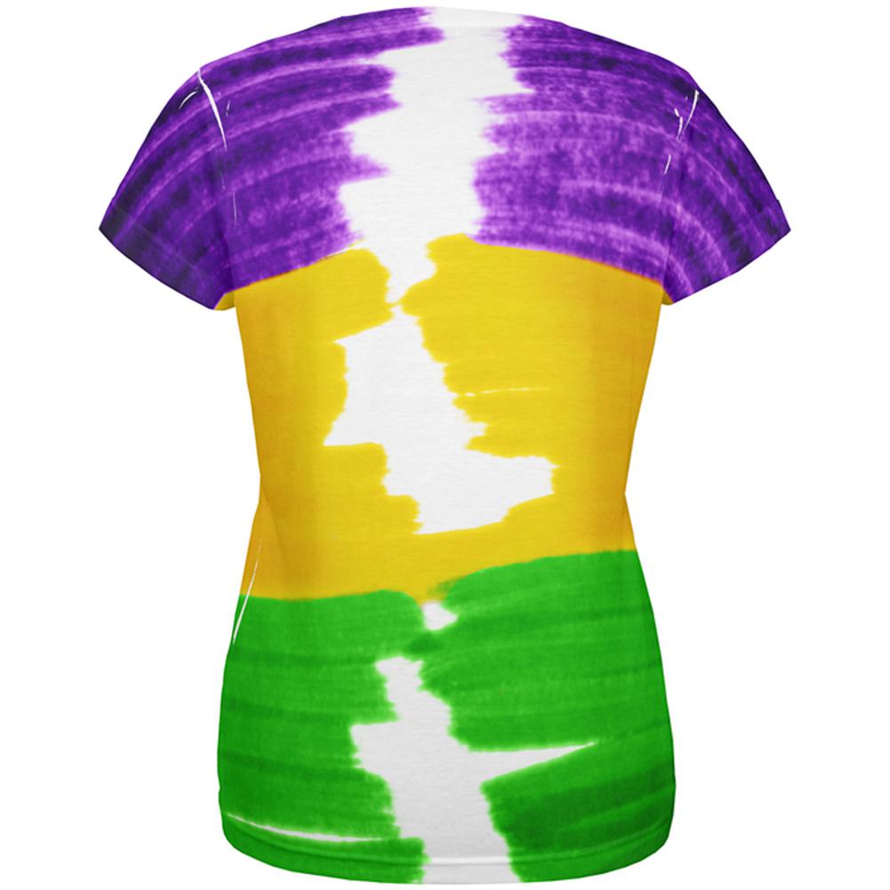 Mardi Gras Color Me Cajun All Over Womens T Shirt Women's T-Shirts Old Glory