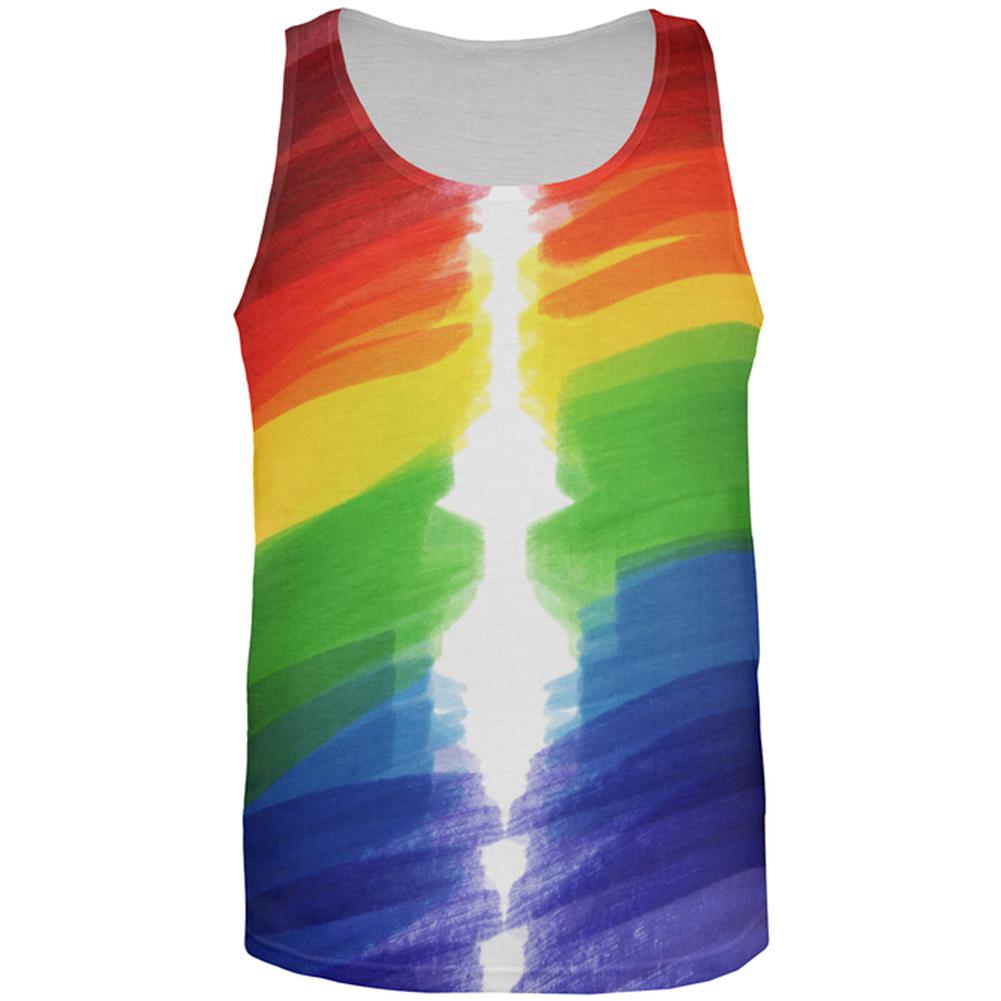 Color Me Gay Lesbian Pride All Over Mens Tank Top Men's Tank Tops Old Glory 2XL Multi