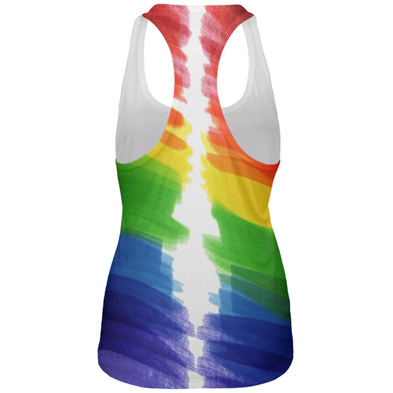 Color Me Gay Lesbian Pride All Over Womens Work Out Tank Top Women's Tank Tops Old Glory