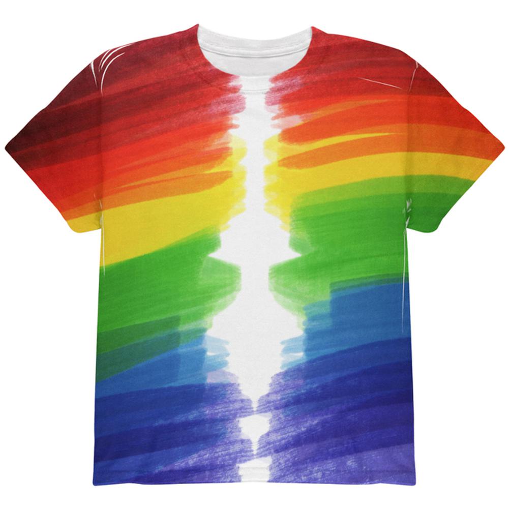 Color Me Gay Lesbian Pride All Over Youth T Shirt Youth T-Shirts Old Glory LG Multi