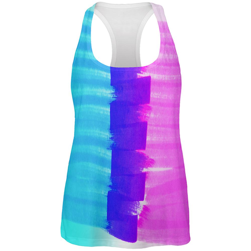 Color Me Transgender All Over Womens Work Out Tank Top Women's Tank Tops Old Glory 2XL Multi