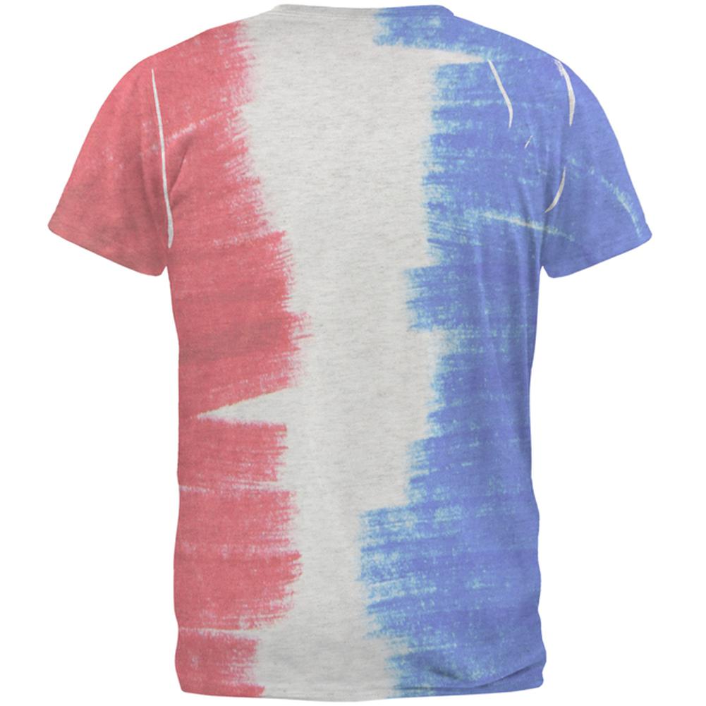 Color Me French Mens Soft V-Neck T Shirt Men's T-Shirts Old Glory
