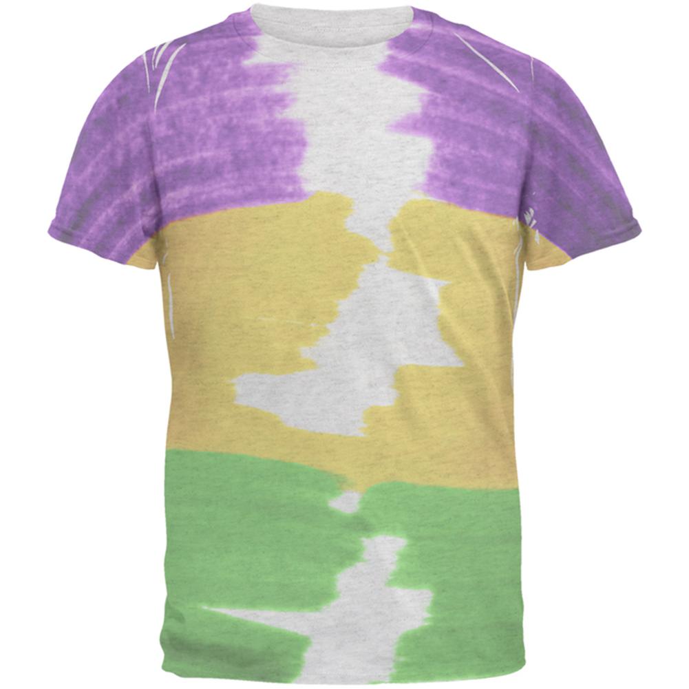 Mardi Gras Color Me Cajun Men's Soft T-Shirt Men's T-Shirts Old Glory 2XL Heather White