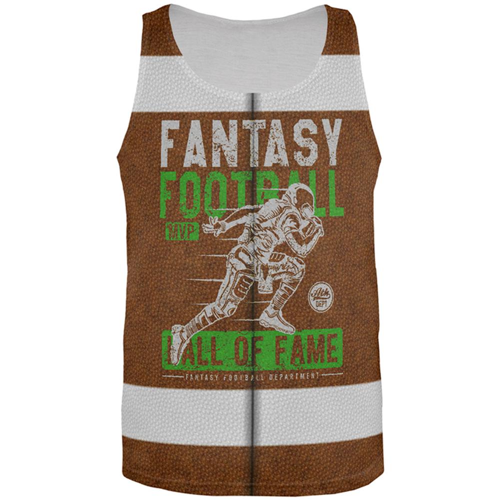 Fantasy Football MVP Hall Of Fame All Over Mens Tank Top Men's Tank Tops Old Glory 2XL Multi