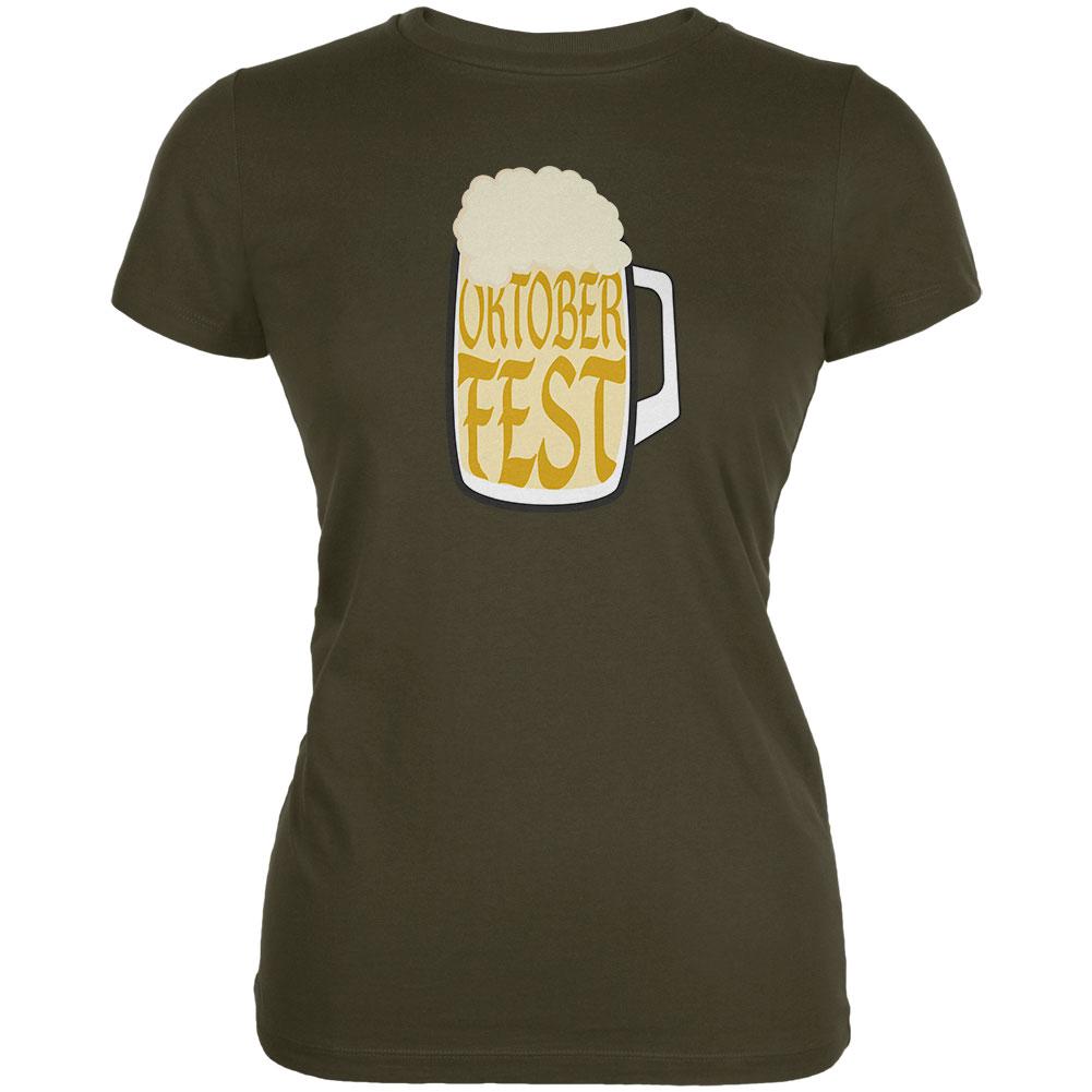 Oktoberfest German Beer Stein Juniors Soft T Shirt Juniors T-Shirts Old Glory 2XL Army