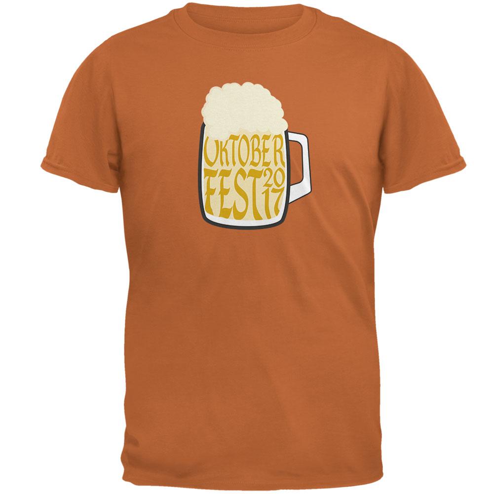 Oktoberfest German Beer Stein 2017 Mens T Shirt Men's T-Shirts Old Glory 2XL Texas Orange