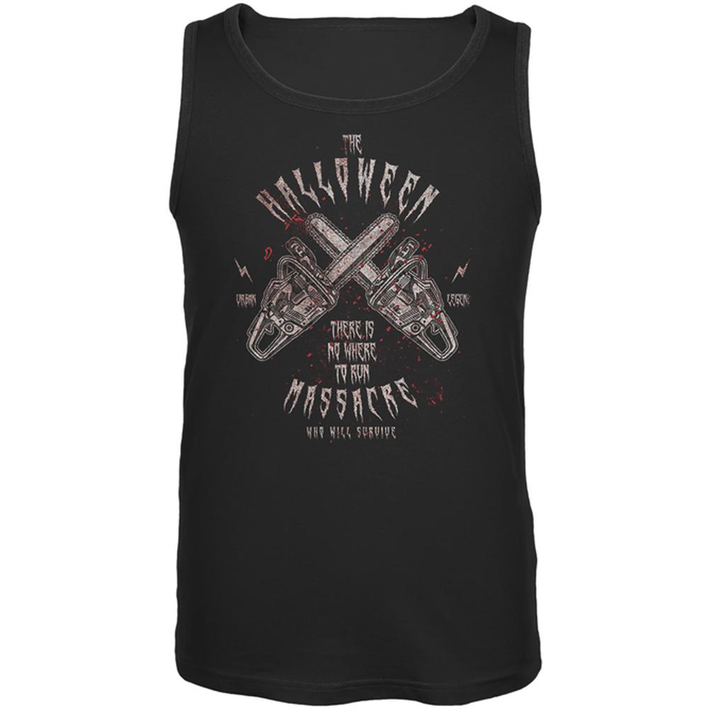 Halloween Chainsaw Massacre Bloody Horror Mens Tank Top Men's Tank Tops Old Glory 2XL Black