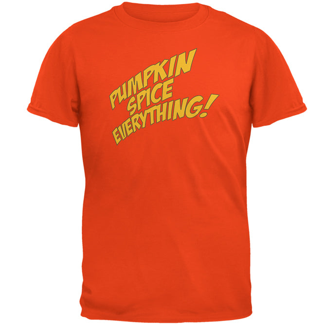 Autumn Fall Pumpkin Spice Everything Mens T Shirt Men's T-Shirts Old Glory 2XL Orange