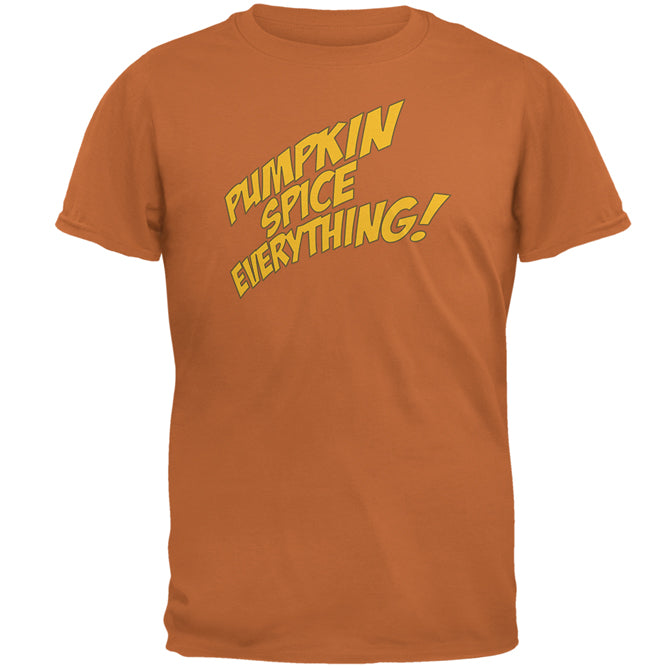Autumn Fall Pumpkin Spice Everything Mens T Shirt Men's T-Shirts Old Glory 2XL Texas Orange