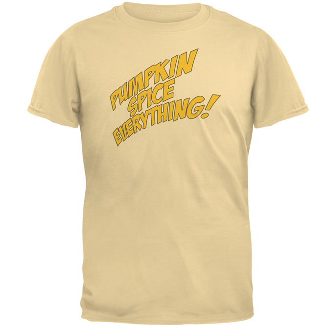 Autumn Fall Pumpkin Spice Everything Mens T Shirt Men's T-Shirts Old Glory 2XL Yellow