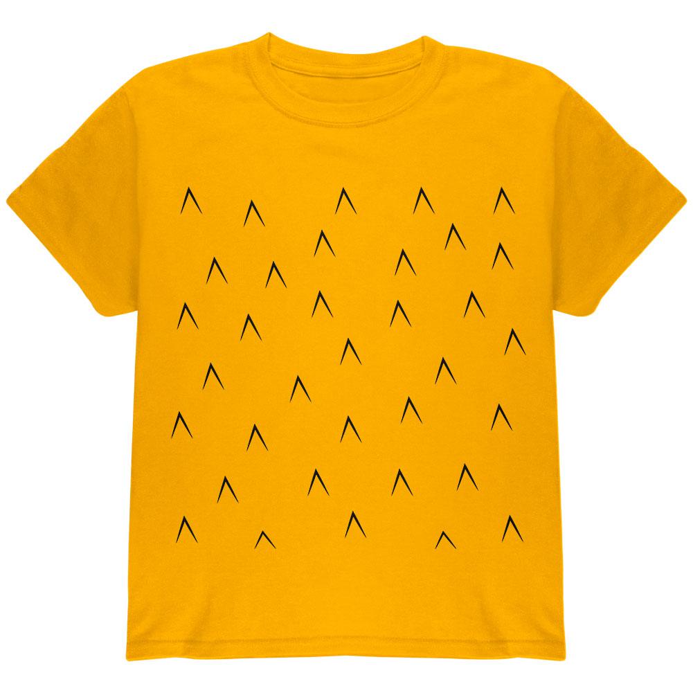 Halloween Pineapple Costume Youth T Shirt Youth T-Shirts Old Glory LG Gold