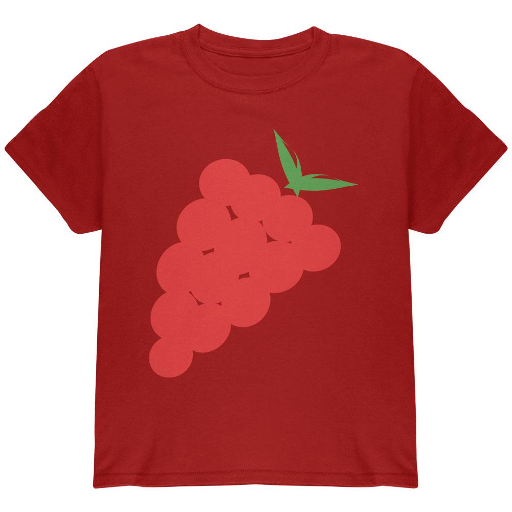 Halloween Red Grapes Costume Youth T Shirt Youth T-Shirts Old Glory LG Cardinal Red