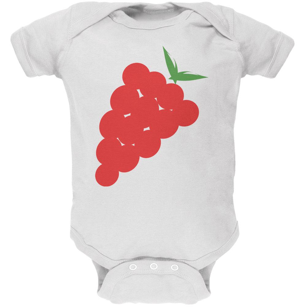 Halloween Red Grapes Costume Soft Baby One Piece Baby One Piece Old Glory 12MO White