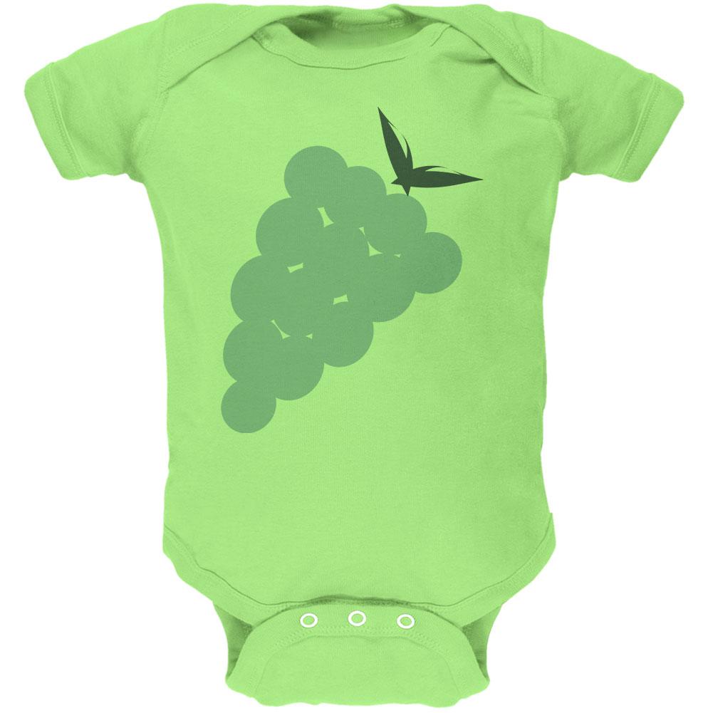Halloween Green Grape Costume Soft Baby One Piece Baby One Piece Old Glory 12MO Key Lime