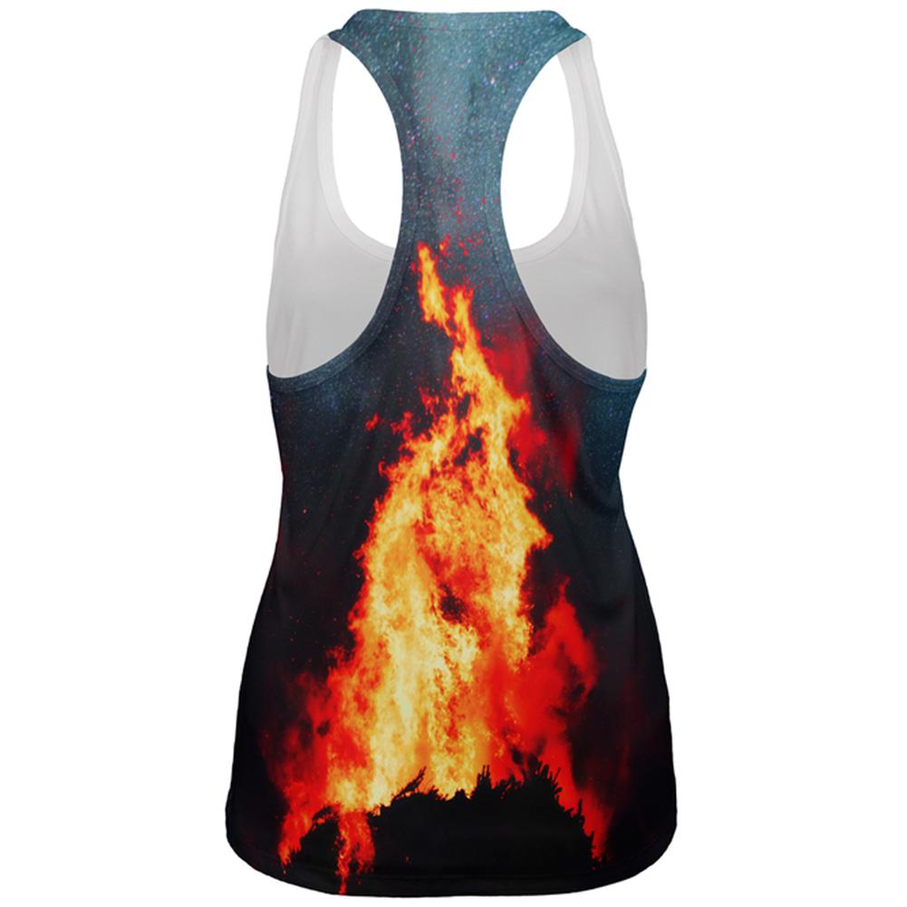 Autumn Fall It's Bonfire Season All Over Womens Work Out Tank Top Women's Tank Tops Old Glory