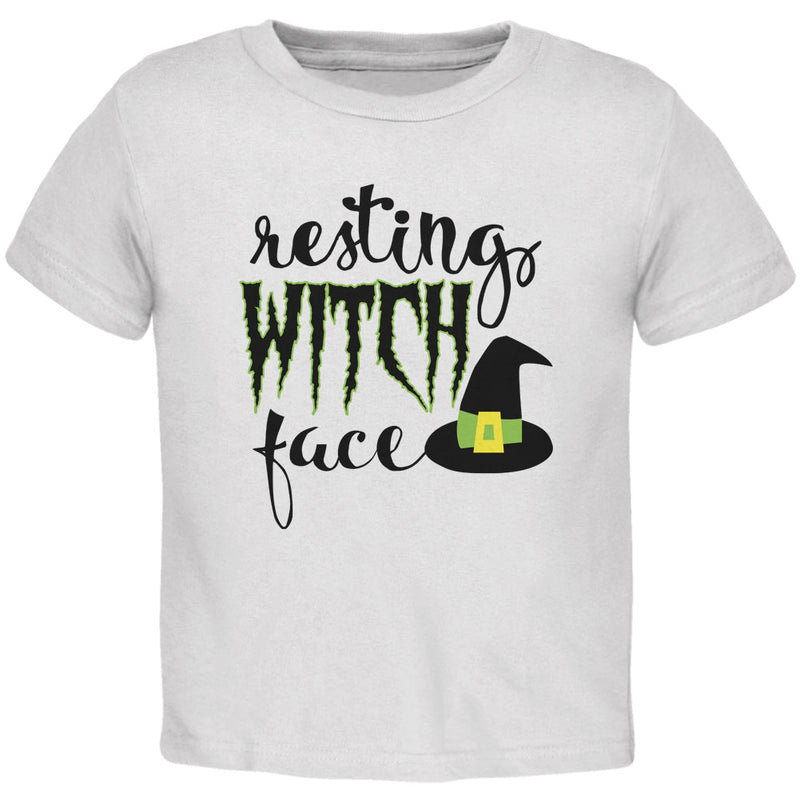 Halloween Resting Witch Face Toddler T Shirt Toddler T-Shirts Old Glory 2T White