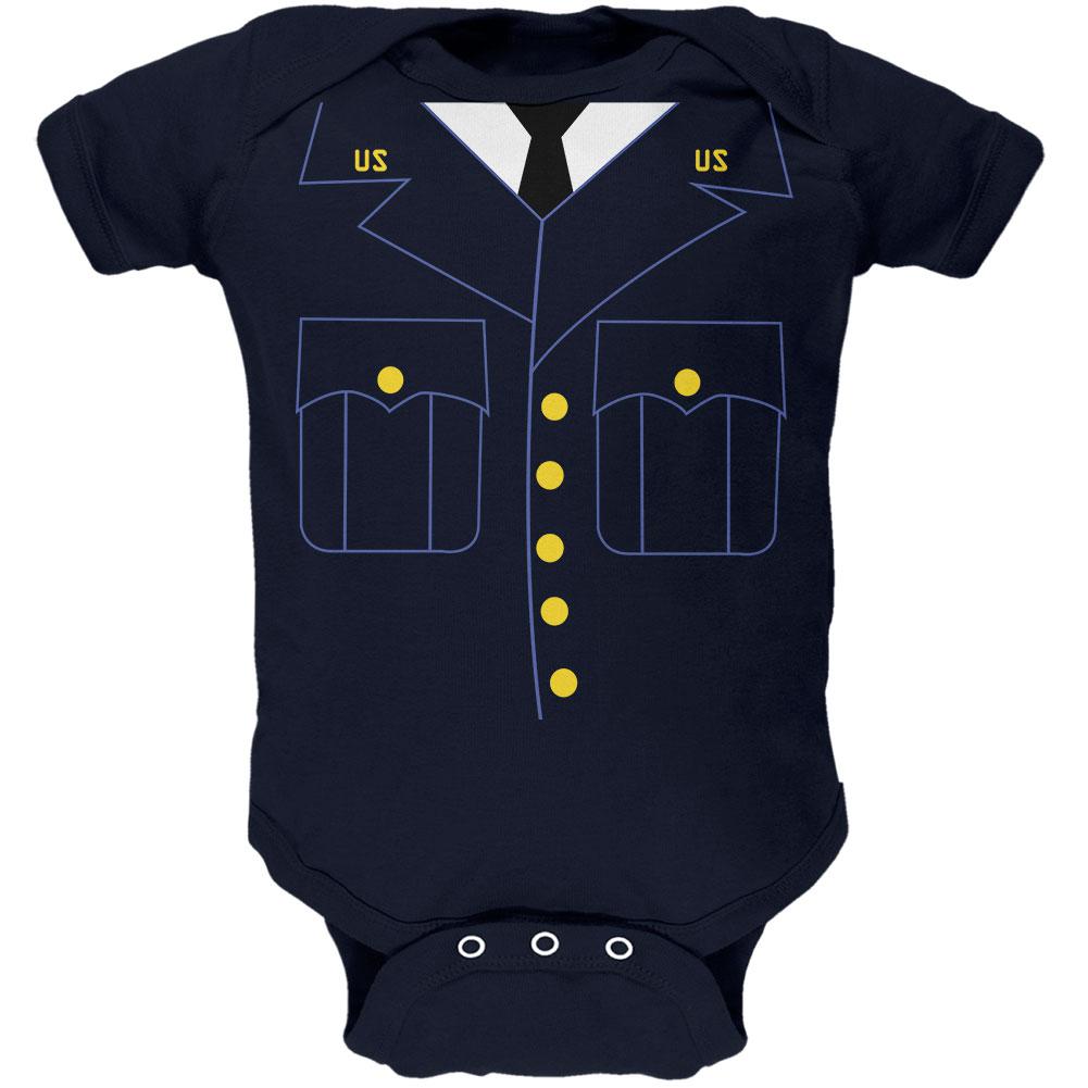 Halloween Military Formal Costume Soft Baby One Piece Baby One Piece Old Glory 12MO Navy