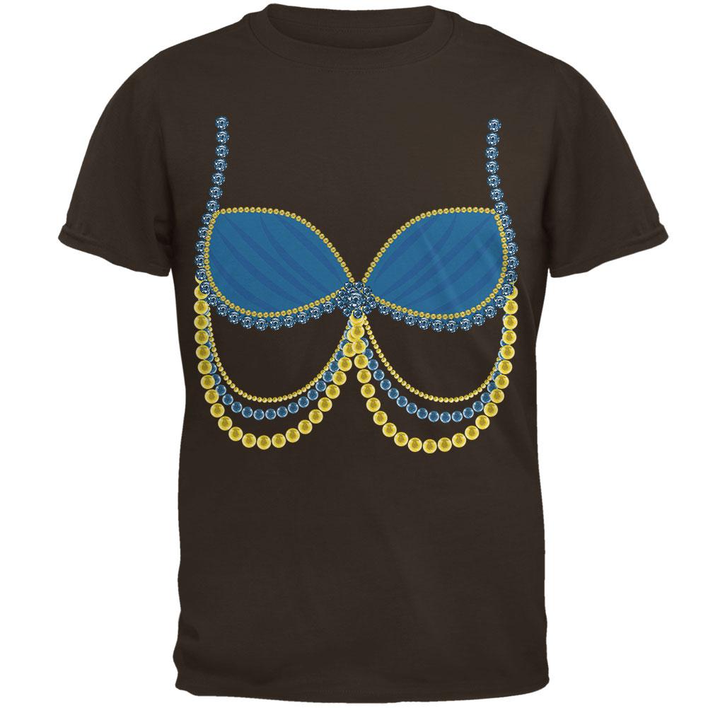 Halloween Arabian Belly Dancer Blue Costume Mens T Shirt Men's T-Shirts Old Glory 2XL Brown