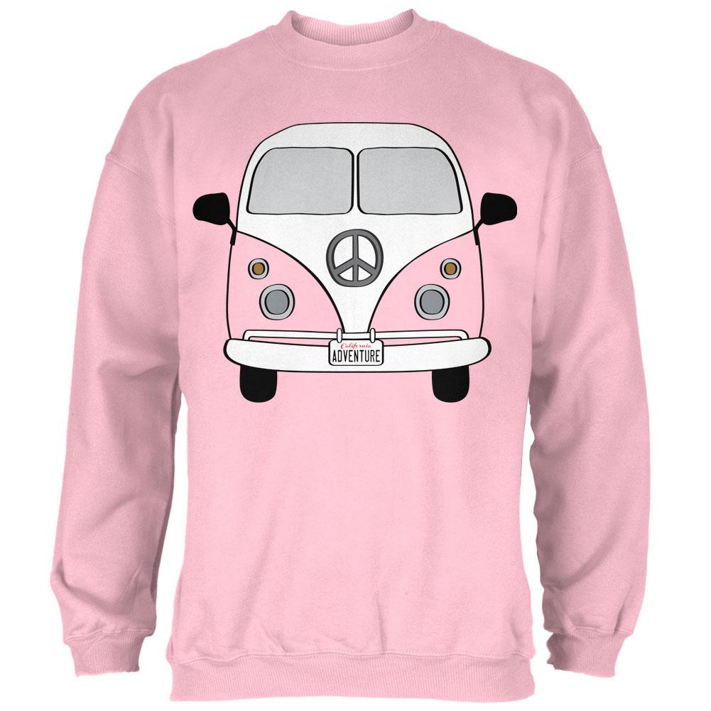 Halloween Travel Bus Costume Camper Adventure Mens Sweatshirt Men's Sweatshirts Old Glory 2XL Light Pink