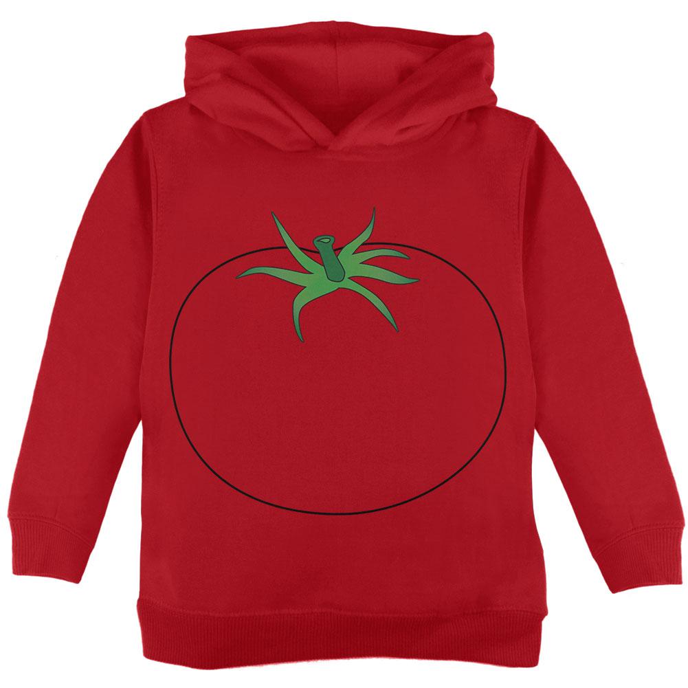 Halloween Fruit Vegetable Tomato Costume Toddler Hoodie Toddler Hoodies Old Glory 2T Red
