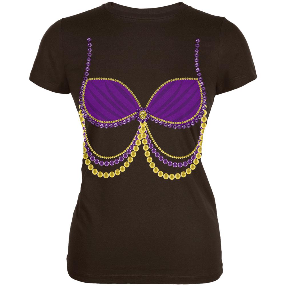Halloween Arabian Belly Dancer Purple Costume Juniors Soft T Shirt Juniors T-Shirts Old Glory 2XL Brown