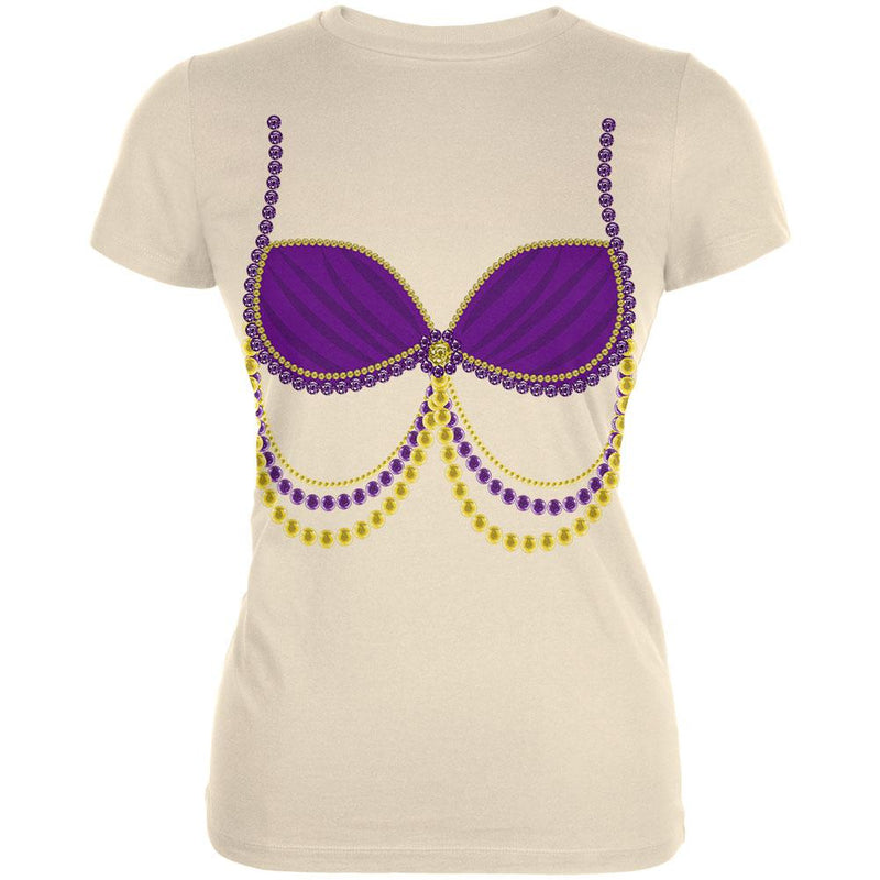 Halloween Arabian Belly Dancer Purple Costume Juniors Soft T Shirt Juniors T-Shirts Old Glory LG Cream