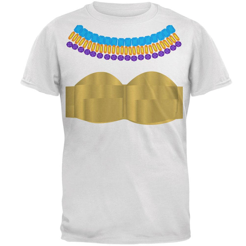 Halloween Egyptian Goddess Costume Mens T Shirt Men's T-Shirts Old Glory 2XL White