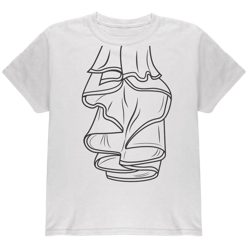 Halloween Pirate Ruffle Shirt Costume Youth T Shirt Youth T-Shirts Old Glory LG White