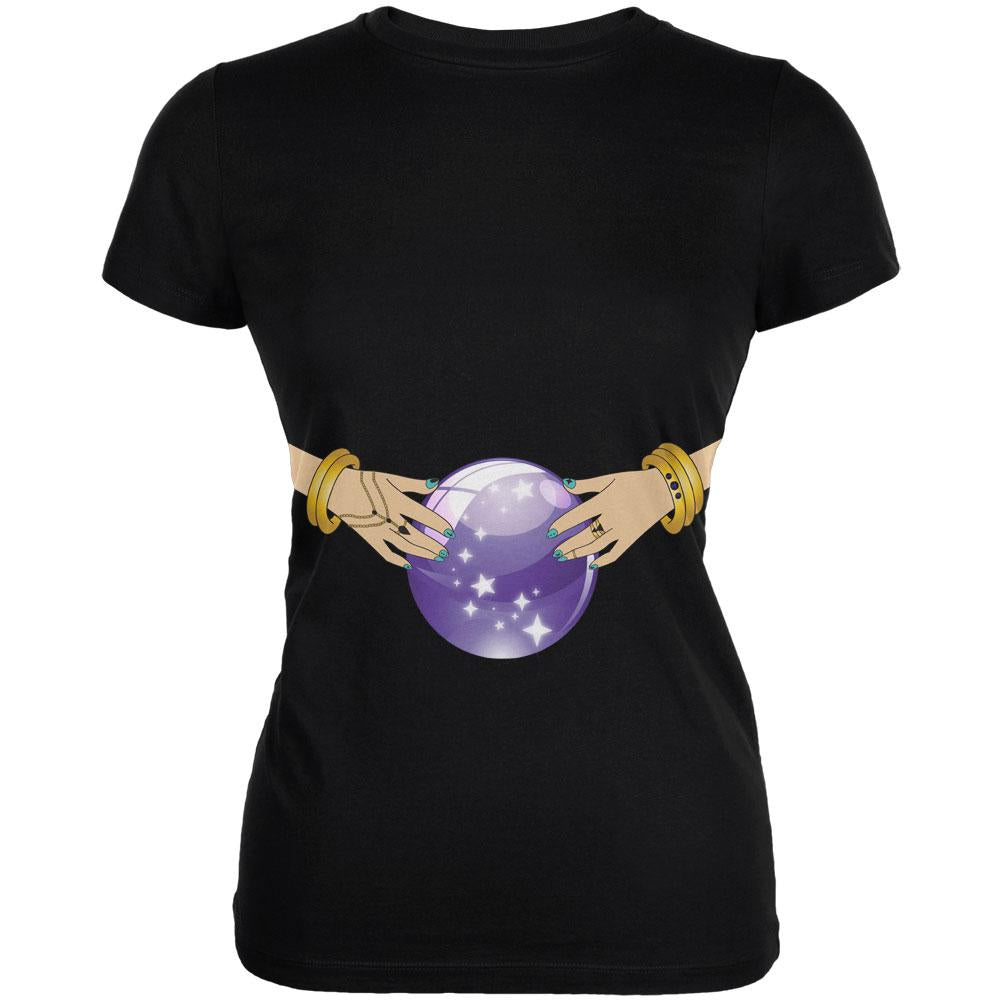 Halloween Fortune Teller Costume Gypsy Juniors Soft T Shirt Juniors T-Shirts Old Glory 2XL Black