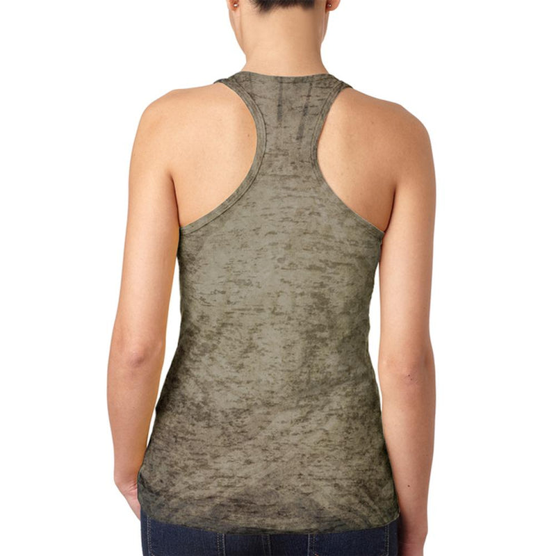 Halloween Horror Movie Mask Slasher Attack Juniors Burnout Racerback Tank Top Juniors Tank Tops Old Glory