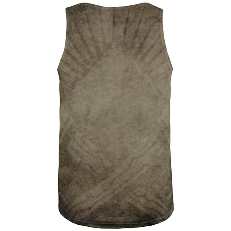 Halloween Horror Movie Mask Slasher Attack All Over Mens Tank Top Men's Tank Tops Old Glory