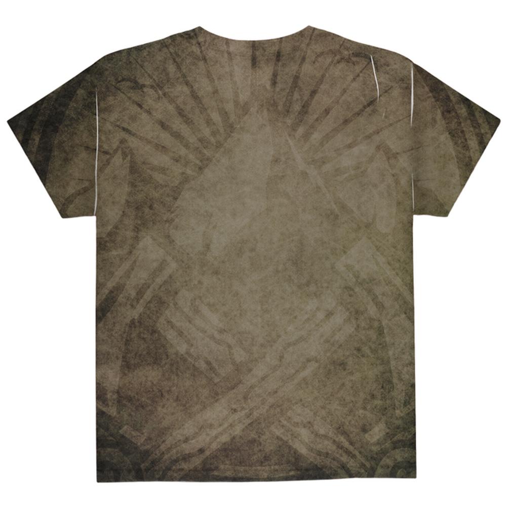 Halloween Horror Movie Mask Slasher Attack All Over Youth T Shirt Youth T-Shirts Old Glory