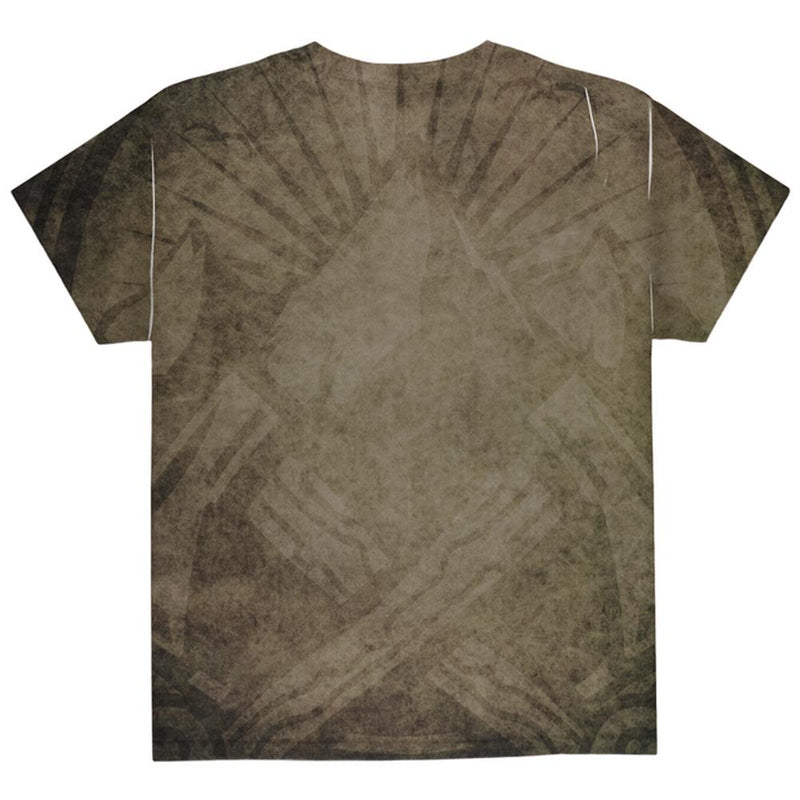Halloween Horror Movie Mask Slasher Attack All Over Youth T Shirt Youth T-Shirts Old Glory
