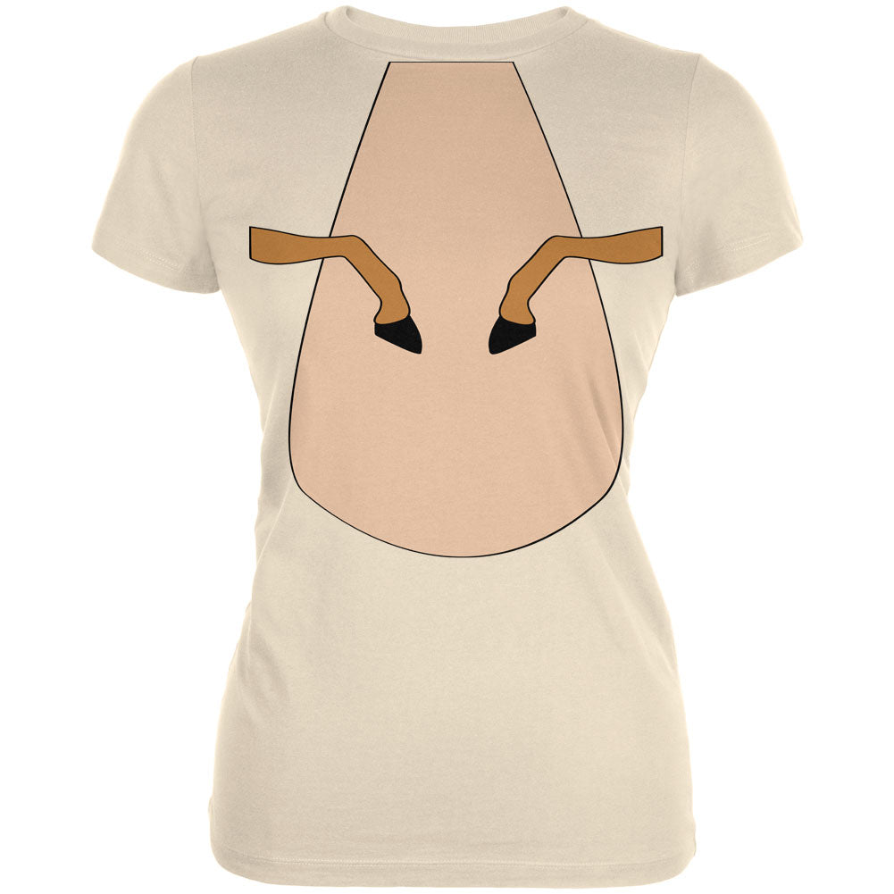 Halloween Horse Costume Palomino Tan Juniors Soft T Shirt Juniors T-Shirts Old Glory LG Cream