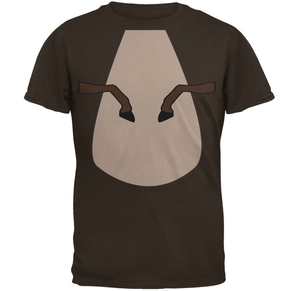 Halloween Horse Costume Brown Pony Mens T Shirt Men's T-Shirts Old Glory 2XL Brown