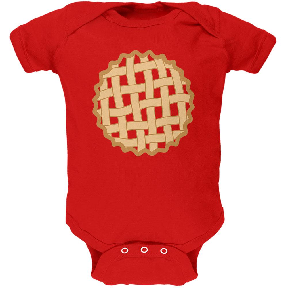 Halloween Lattice Pie Costume Strawberry Cherry Soft Baby One Piece Baby One Piece Old Glory 12MO Red