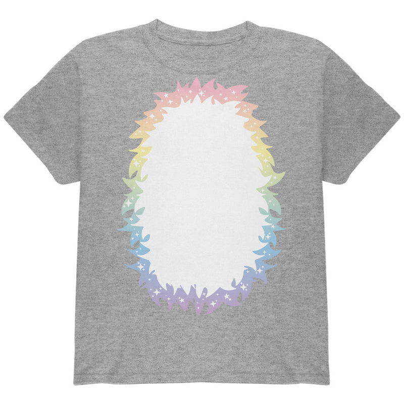 Halloween Unicorn Costume Rainbow Pony Youth T Shirt Youth T-Shirts Old Glory YLG Heather
